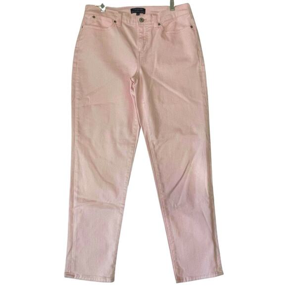 Talbots Factory Simply Flattering BOYFRIEND Jeans Size 6 Pink Denim Mid Rise - Picture 1 of 8